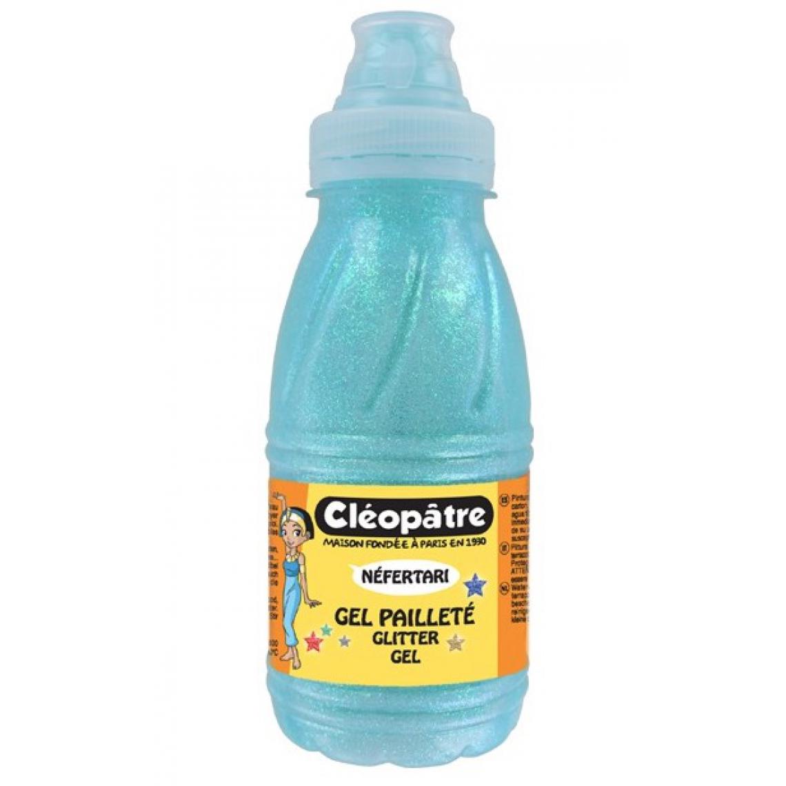 Cleopatre - Cleopatre Gel paillete Neon bleu glace 250ml - Dessin et peinture