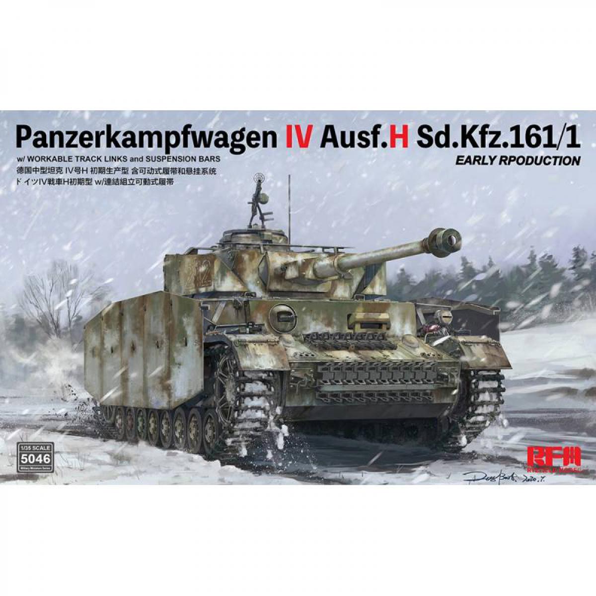 Rye Field Model - Maquette Char Panzerkampfwagen Iv Ausf.h Sd.kfz.161/1 Early Production - Chars