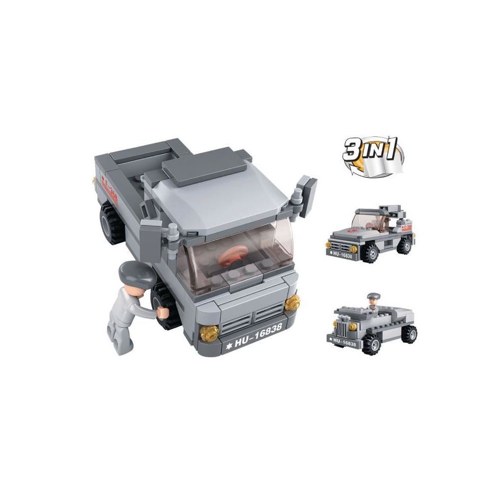 Sluban - Briques Compatibles Lego - Construction - Aircraft Carrier - - Troop Transporter 3 en 1 - Mixte - Sluban - Briques Lego