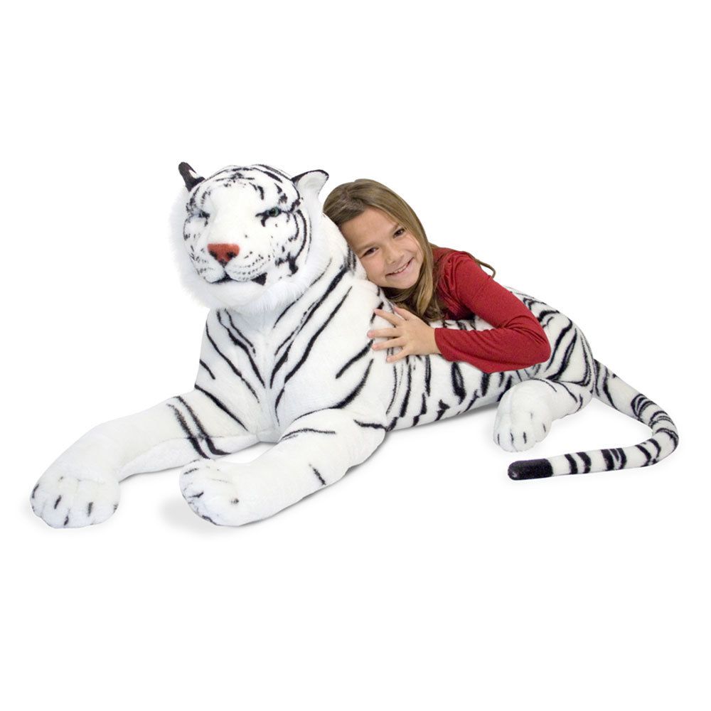 Melissa & Doug - Tigre Blanc en peluche - Animaux
