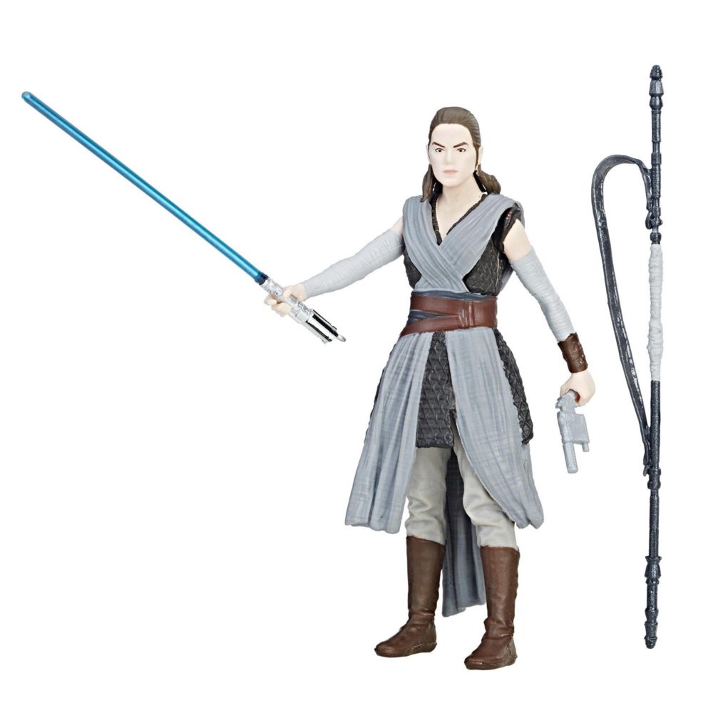 Hasbro - Figurine Star Wars : Force Link : Rey (Jedi Training) - Playmobil
