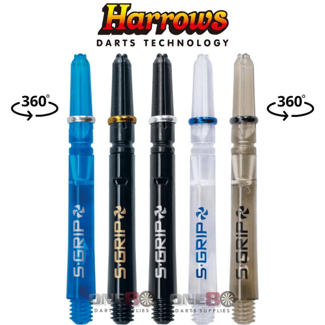 Harrows - Shaft HARROWS Supergrip Spin MEDIUM (Plusieurs coloris) Smokey - Accessoires fléchettes