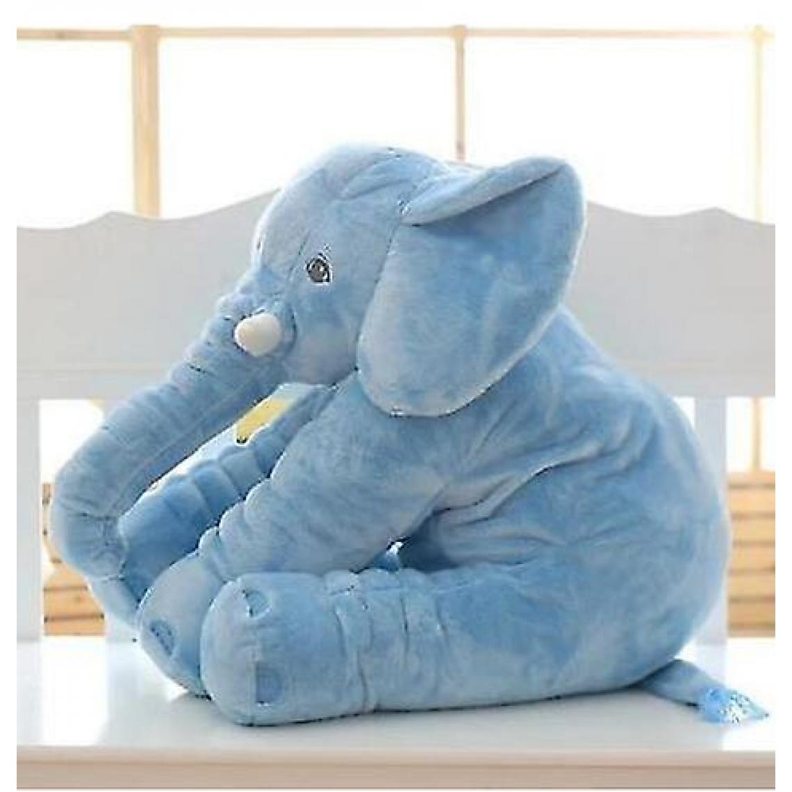 Universal - Jouet en peluche 60cm oreiller souple éléphant Jouet en peluche éléphant (bleu) - Doudous