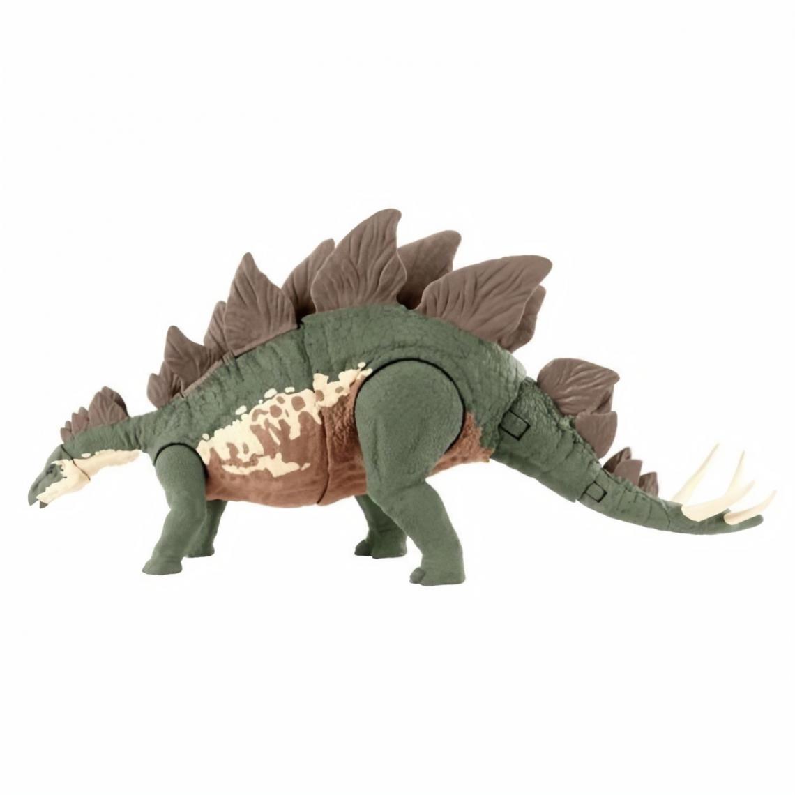 Mattel - Jurassic World - Stegosaure Méga Ravageur, apparence réaliste, avec fonction d'évasion et d'attaque - Figurine Dinosaure - De... - Films et séries