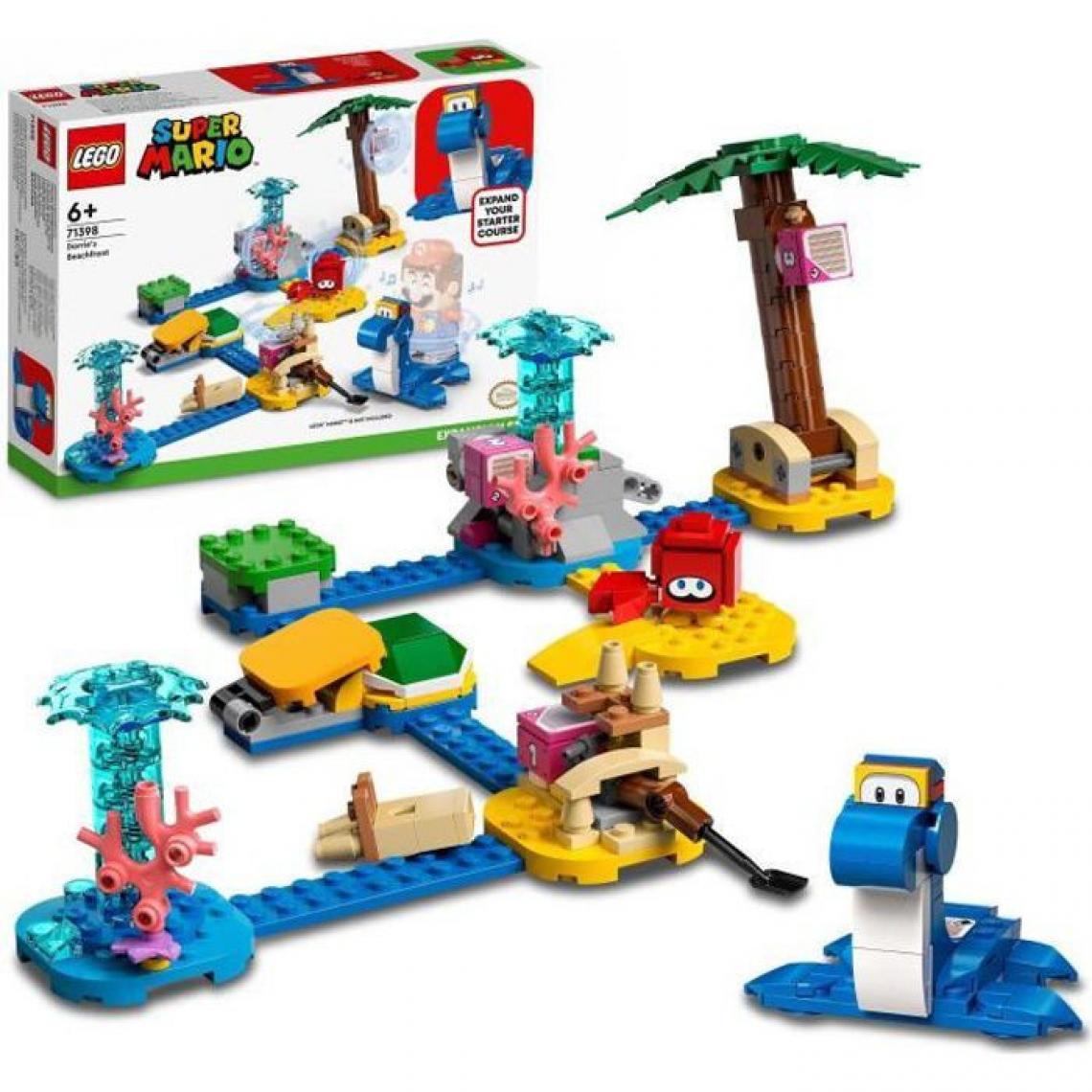 Lego - LEGO 71398 Super Mario Ensemble d'Extension Le Bord de Mer de Dorrie, Jouet de Construction avec Crabe pour Enfants +6 Ans - Briques Lego