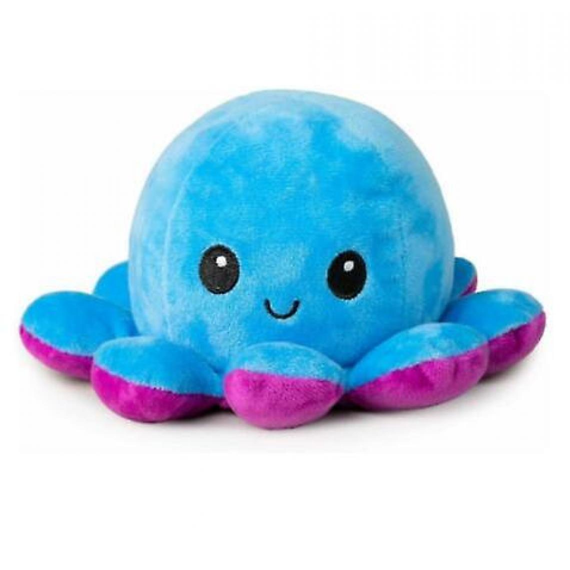 Universal - La pieuvre en peluche est réversible, mignonne, retournée, jouets doux, cadeaux, joie et tristesse (bleu et violet). - Doudous