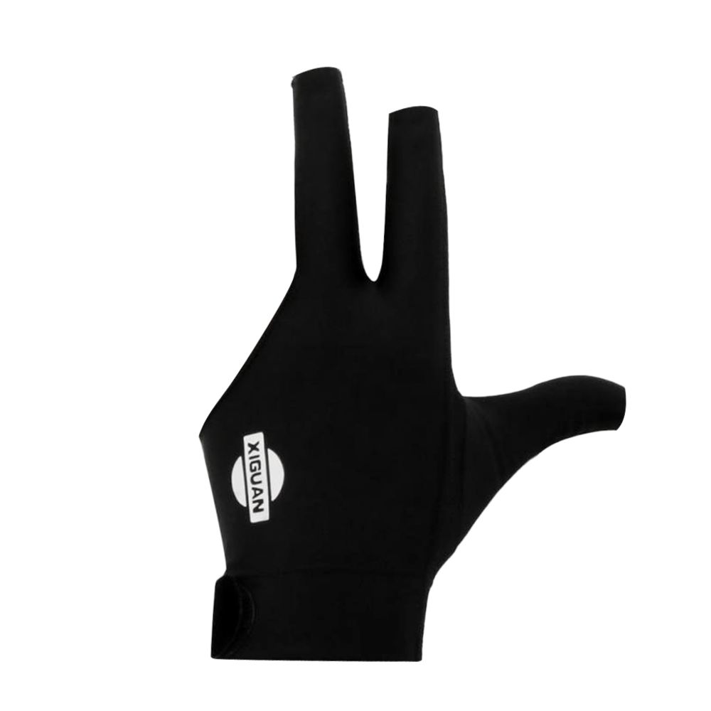 marque generique - Gant de billard billard snooker main gauche professionnel 3 doigts noir - Accessoires billard