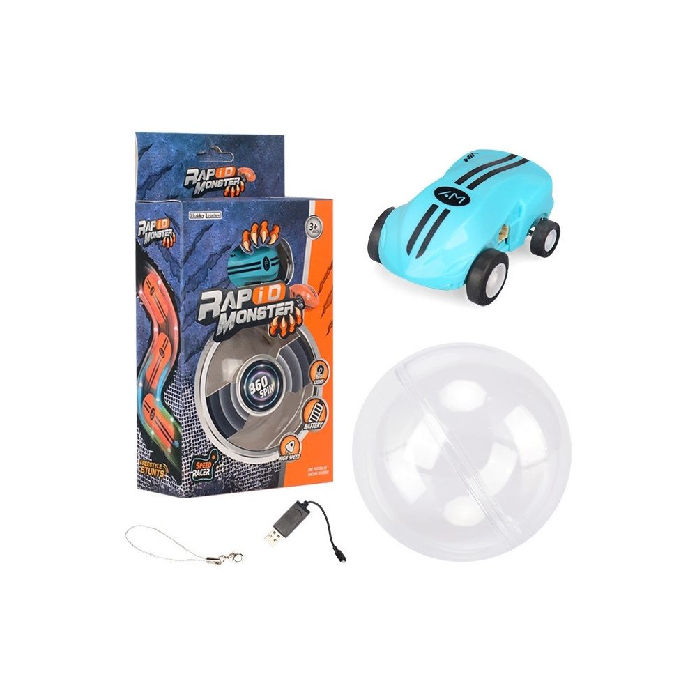 Wewoo - Voiture radiocommandée S618 Mini-jouet rotatif laser à grande vitesse à 360 degrésmodèle de jouet de bleu - Voitures RC