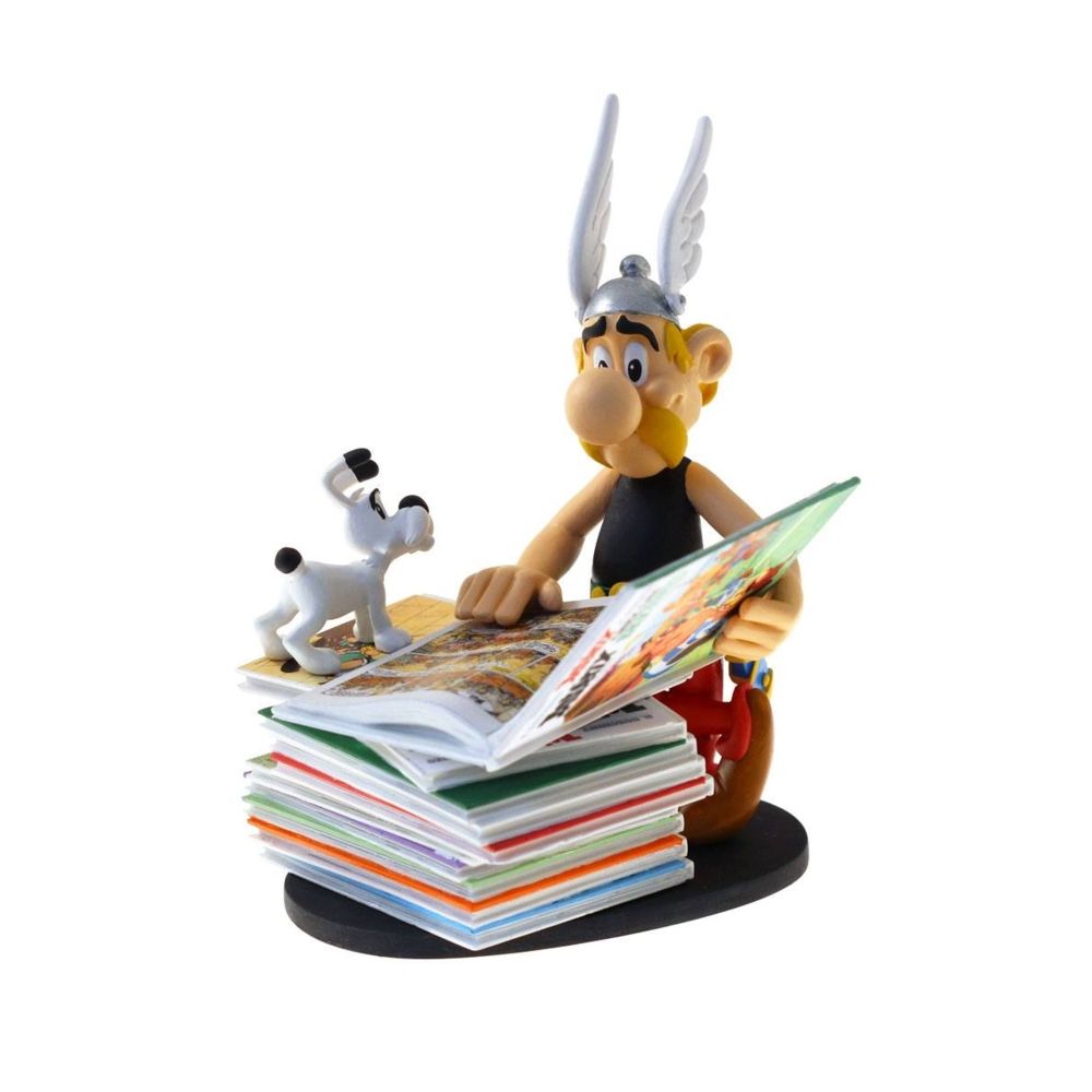 Plastoy - Asterix - Statuette Collectoys Asterix pile d'albums 2nd Edition 23 cm - Mangas
