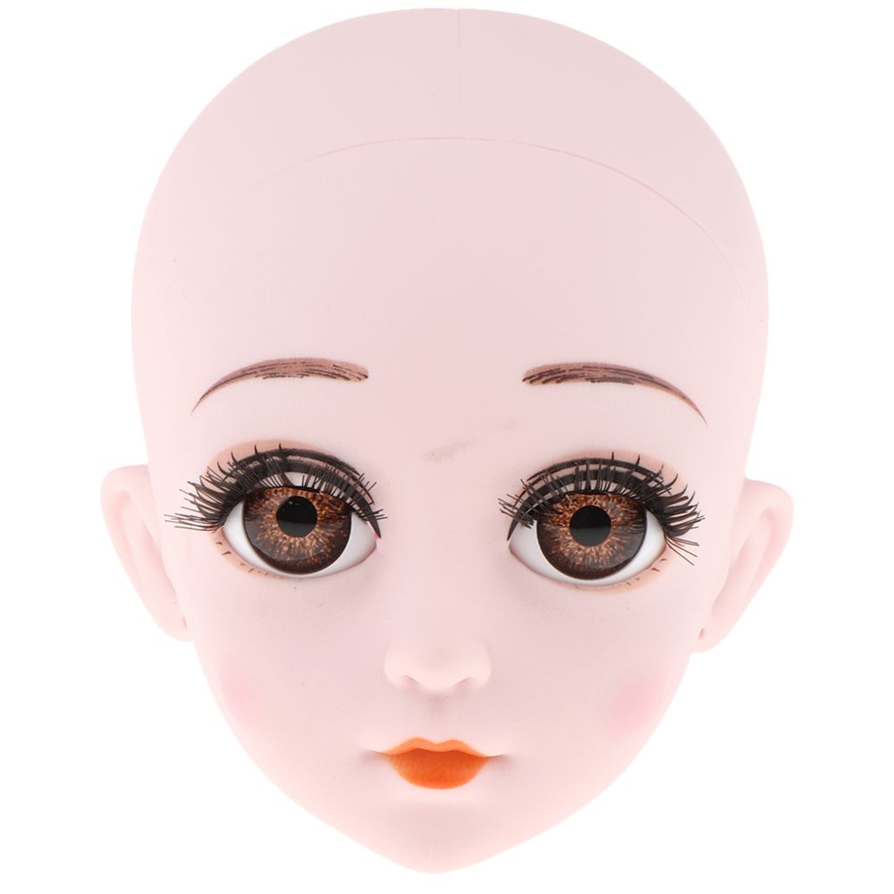 marque generique - Tête pratique poupée BJD Doll Make Up Head - Poupons