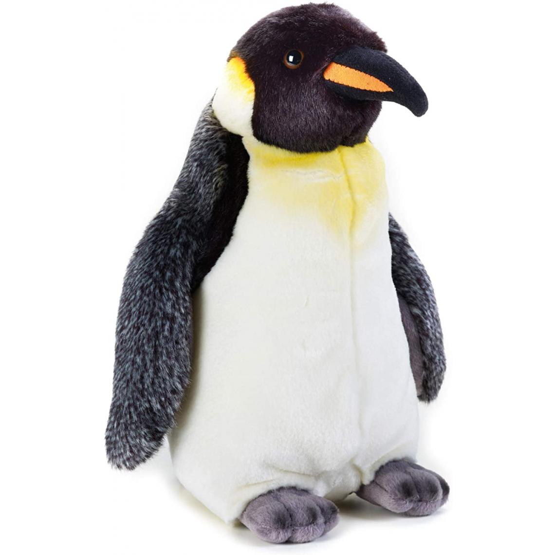 National Geographic - peluche Pingouin de 28 cm blanc jaune noir - Animaux