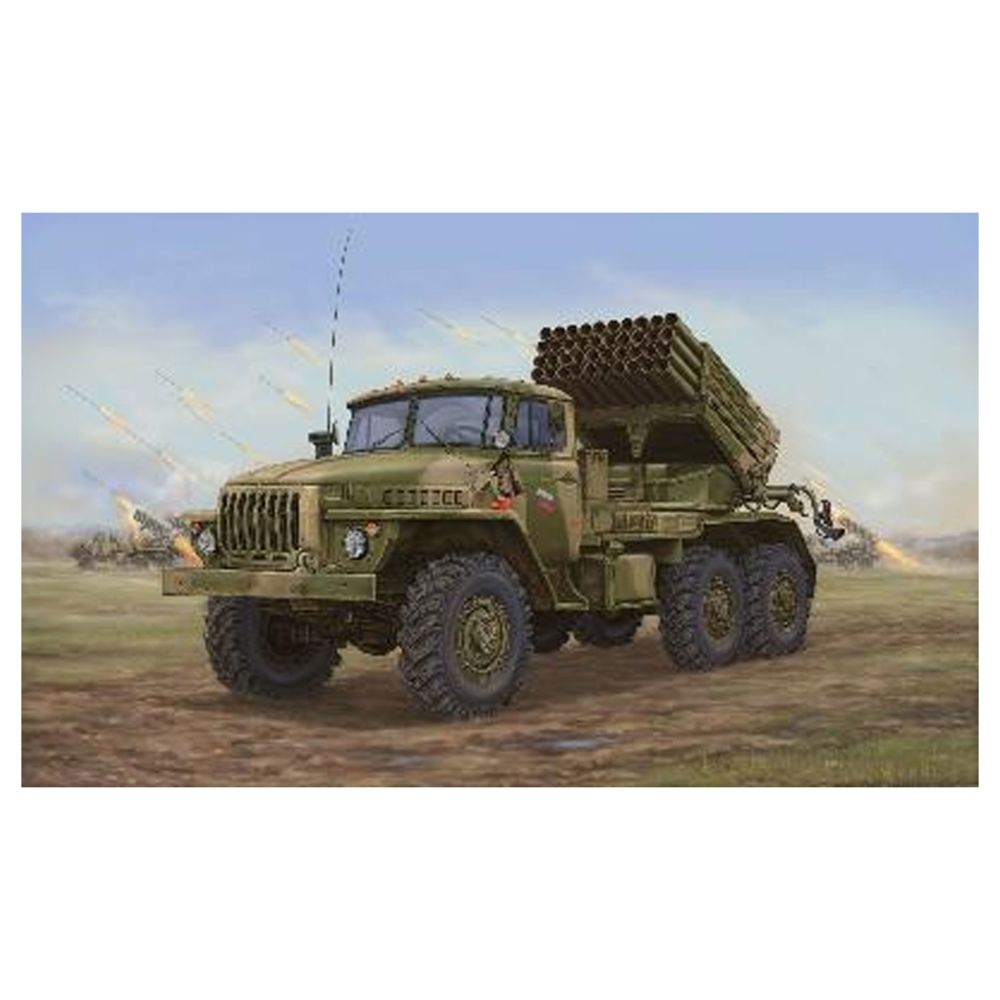 Trumpeter - Maquette véhicule militaire : Camion lance roquettes soviétique BM-21 Hali MRL A20 - Voitures