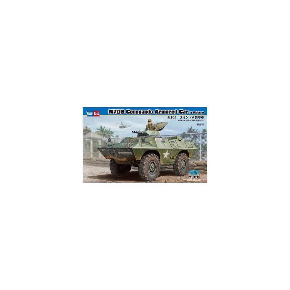 Hobby Boss - Maquette Véhicule M706 Commando Armored Car In Vietnam - Chars