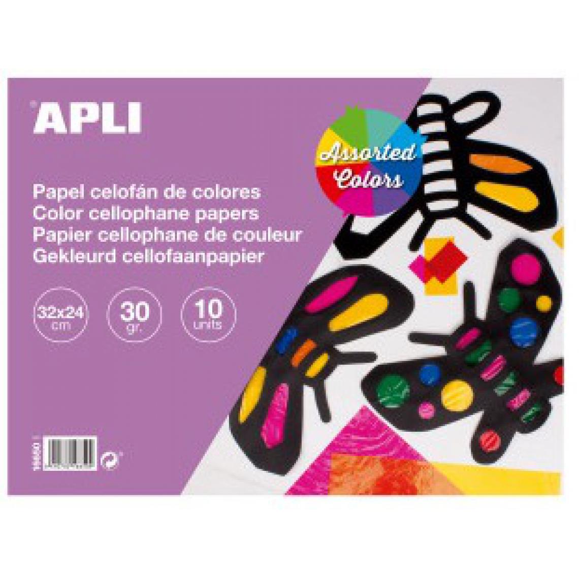 Apli Agipa - Bloc papier cellophane 32x24cm - Dessin et peinture