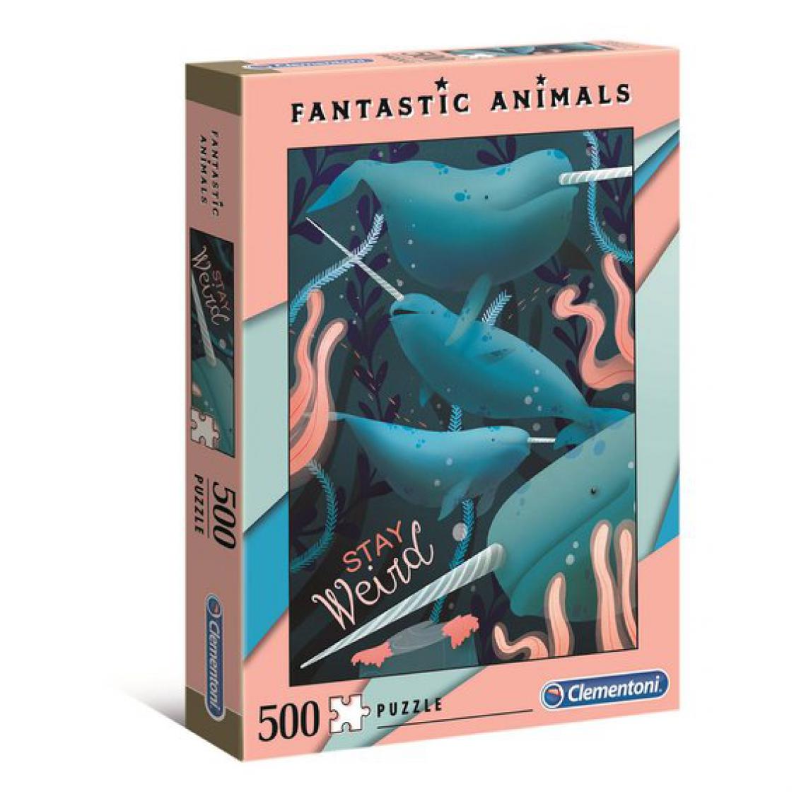 Ludendo - Puzzle Fantastic Animal 500 pièces - Narval - Animaux