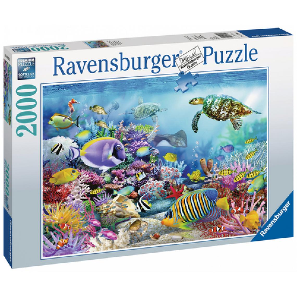 Ravensburger - Puzzle 2000 pièces : Récif de corail majestueux - Animaux