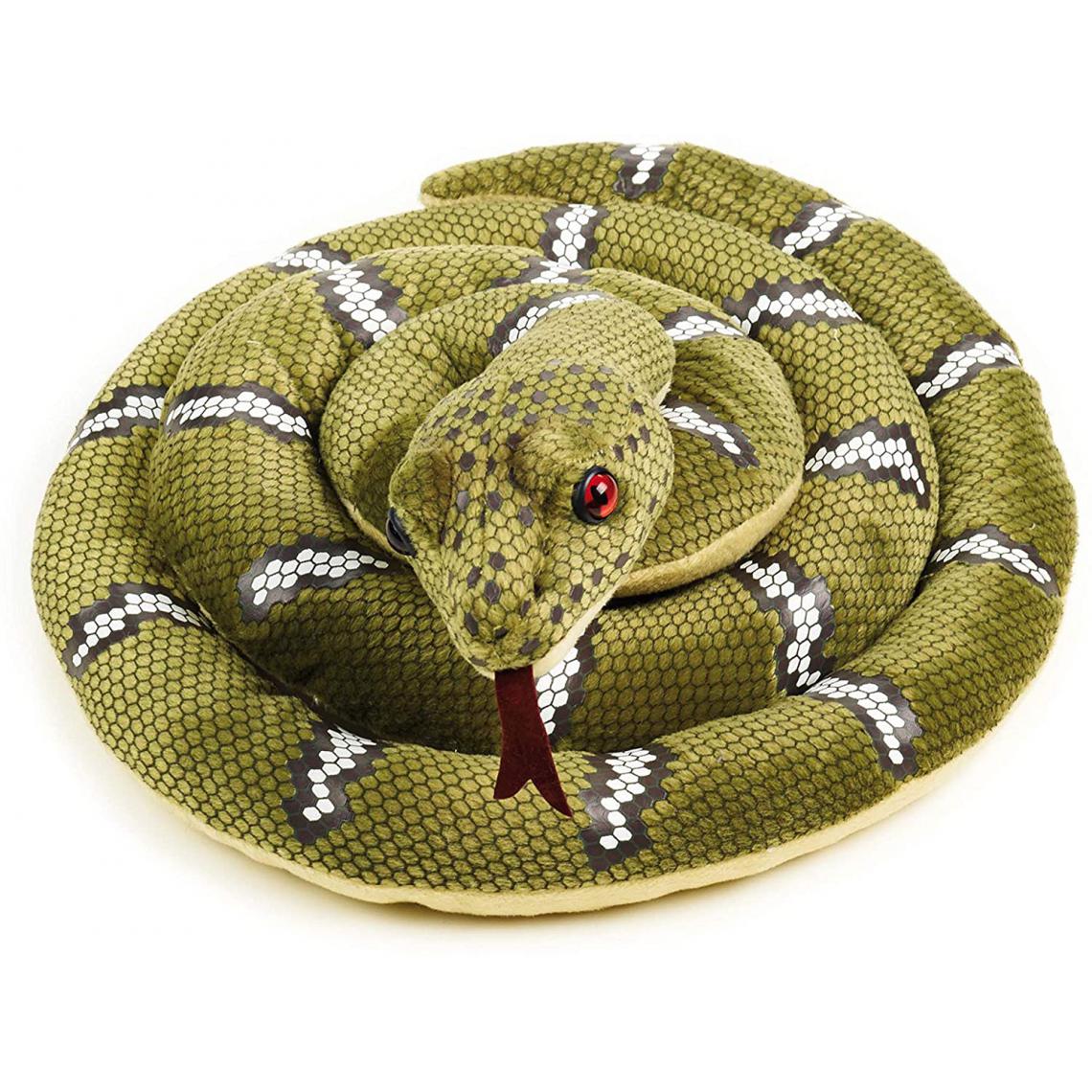 National Geographic - peluche serpent Cuddlesnake de 137 cm vert - Animaux