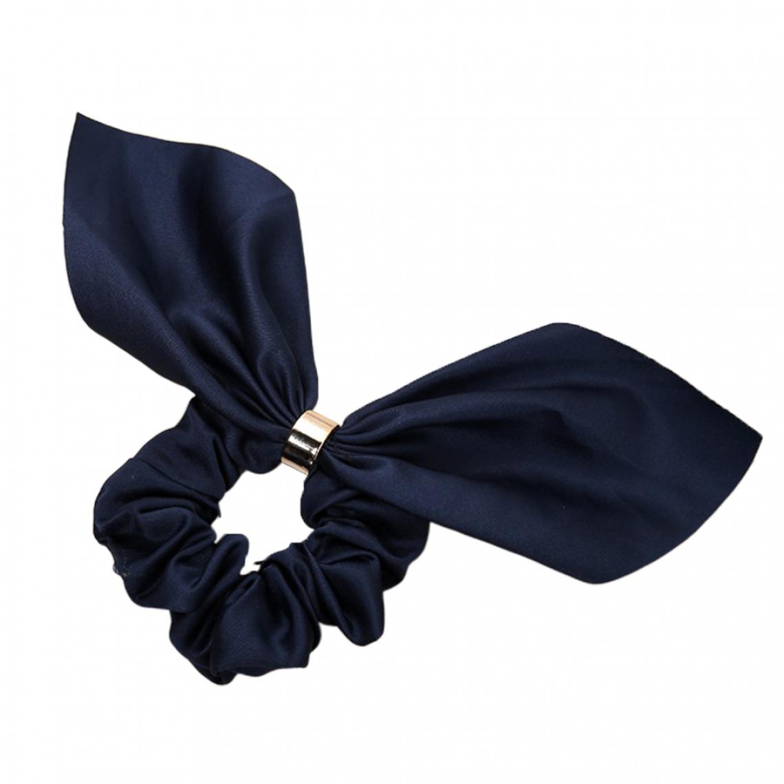 marque generique - Femmes Filles Bowknot Cheveux Chouchous Élastiques Cravates Bandes Accessoires Noir - Perles