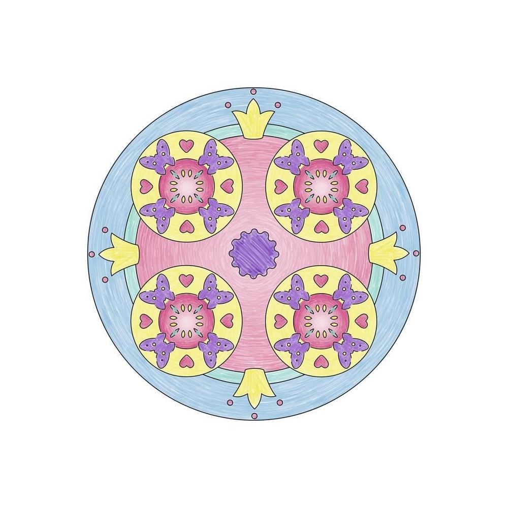 marque generique - JEU DE COLORIAGE - DESSIN - POCHOIR Mandala design Licorne - Dessin et peinture
