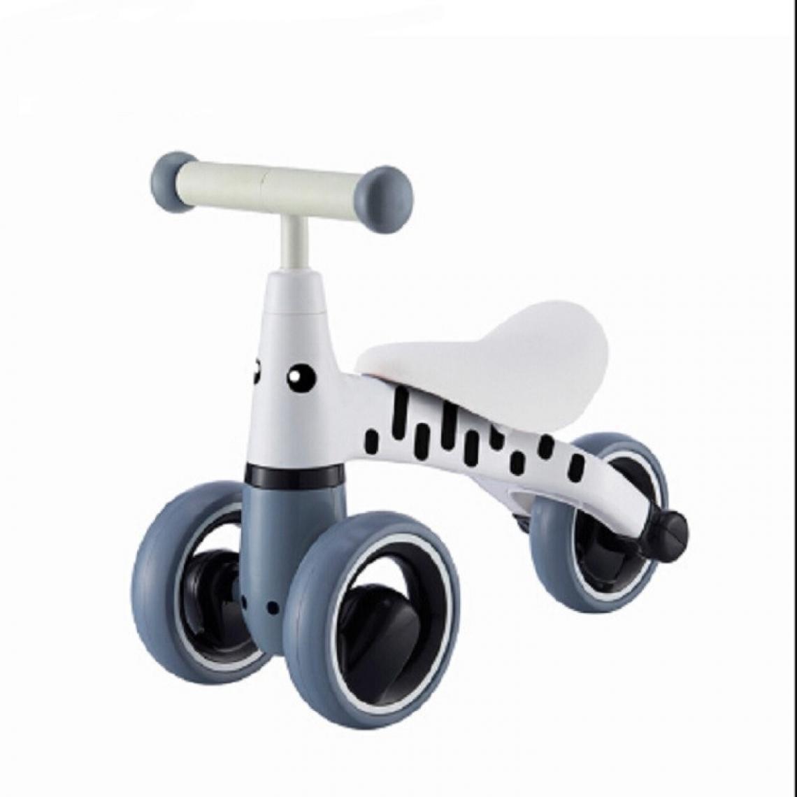 Wewoo - Jouet pour Trotteur Baby Balance Car sans pédales Slide 1-3 ansvoiture de glisse Gris Blanc - Jeux d'éveil