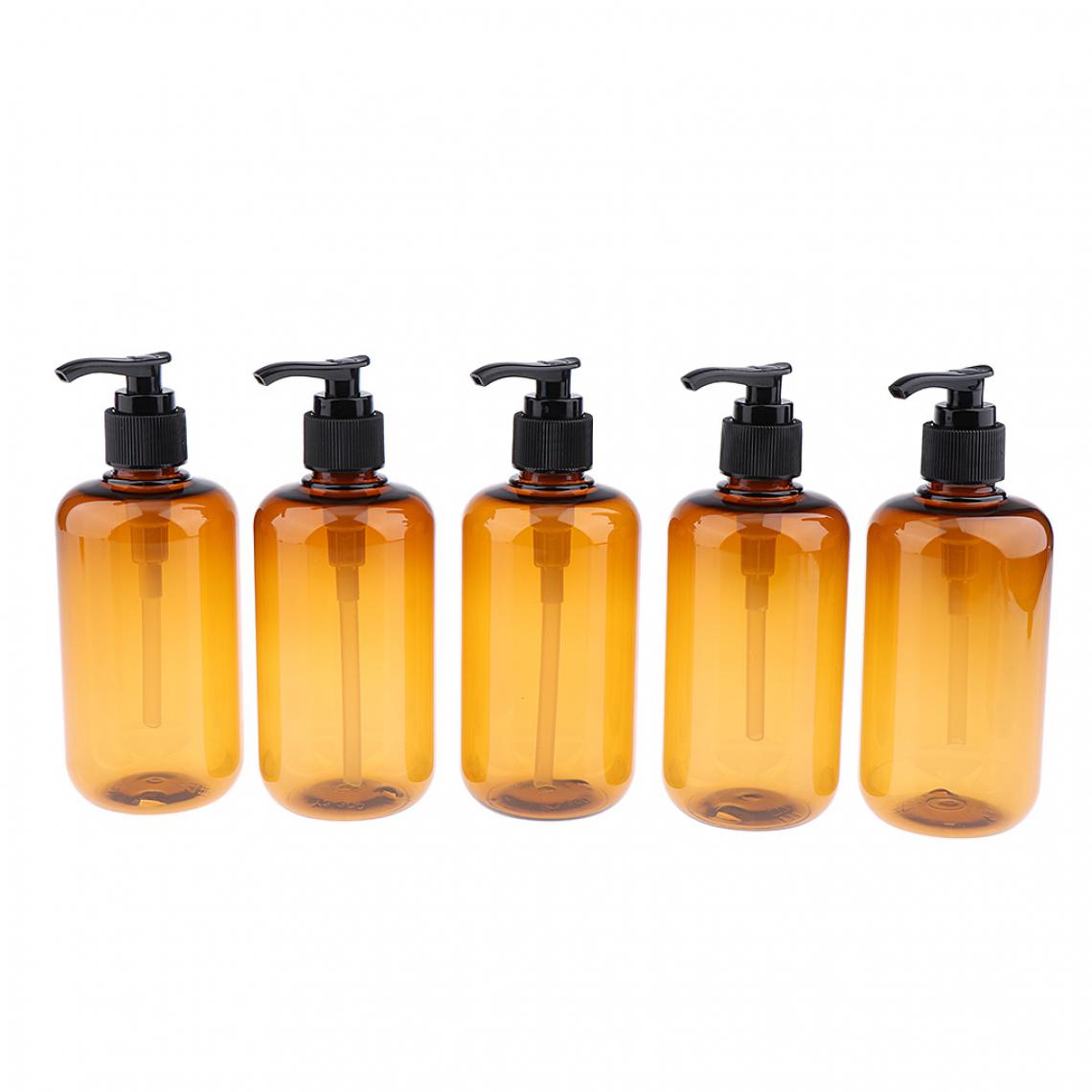 marque generique - 5pcs vider la pompe shampooing lotions contenant des bouteilles de gel nettoyant pour le corps rechargeable 200 ml - Maquillage et coiffure