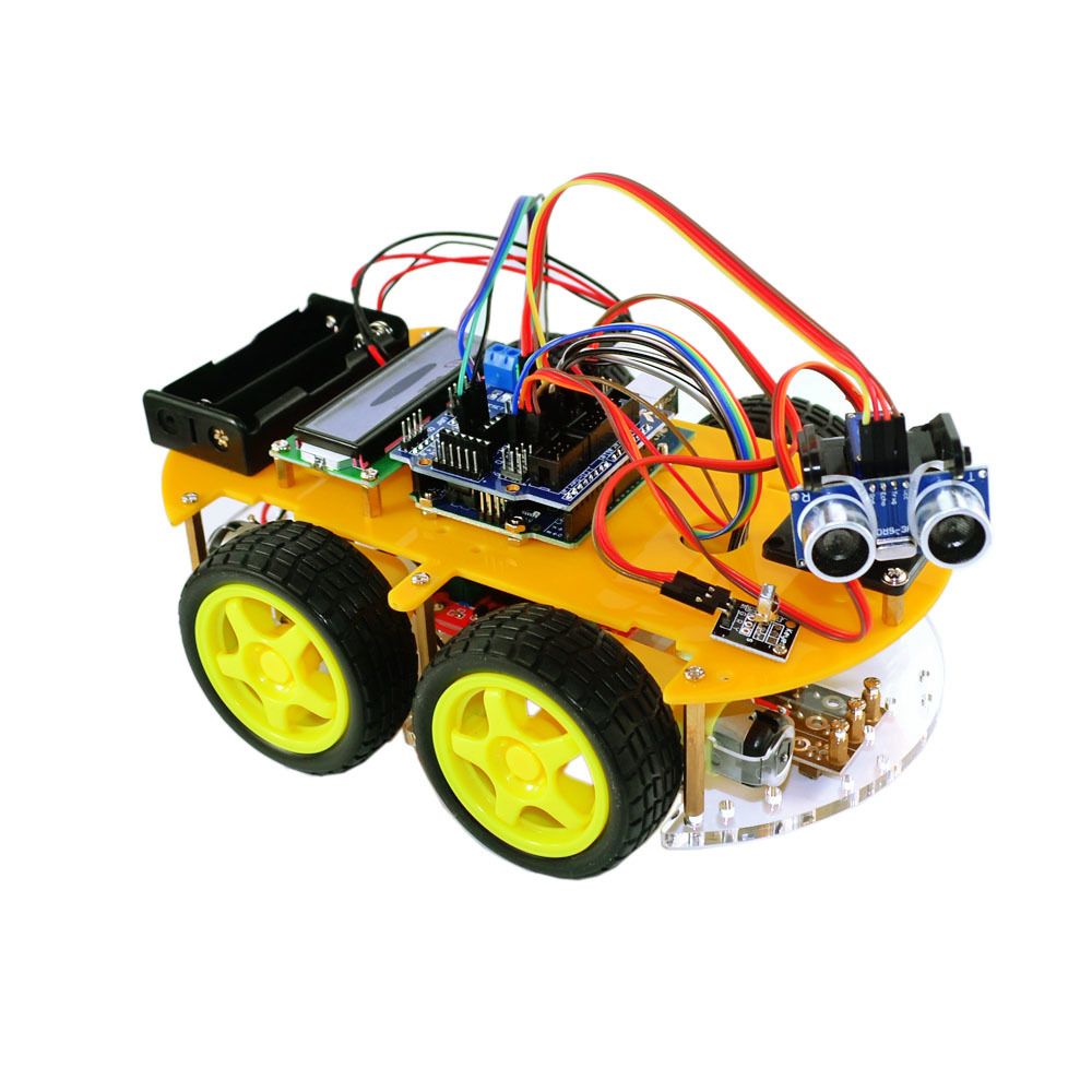 Tbs - TBS2654 Kit complet Voiture Robot Intelligente Arduino avec détecteurs d'obstacles & avec Bluetooth - Carte UNO atmega-328 - DYI - Guide d'utilisation avec projets de construction et photos - Jouet électronique enfant