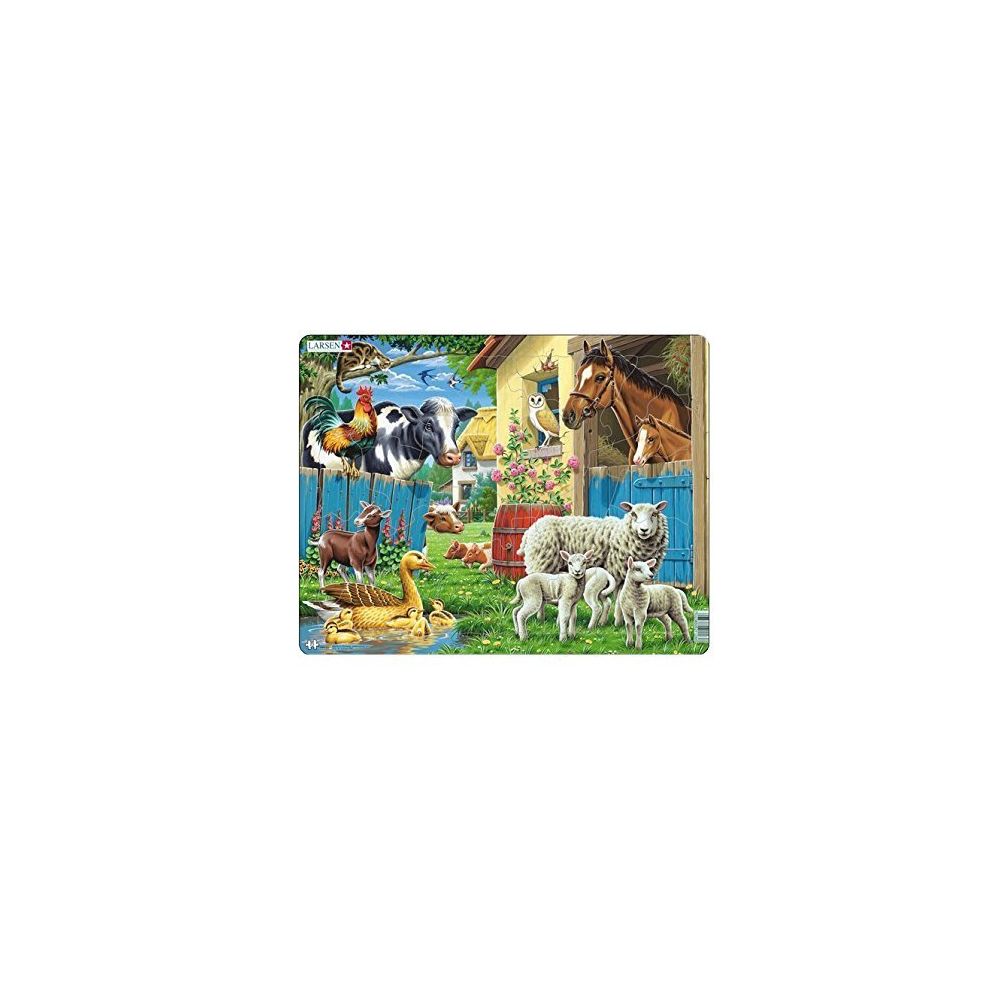 Larsen - Larsen FH23 Farm Animals Puzzle (23 Pieces) - Accessoires Puzzles