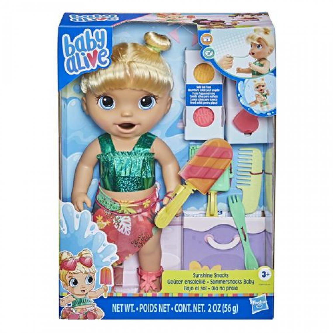 Hasbro Gaming - Poupon Hasbro Gaming Baby Alive gouter ensoleille cheveux blonds - Poupons