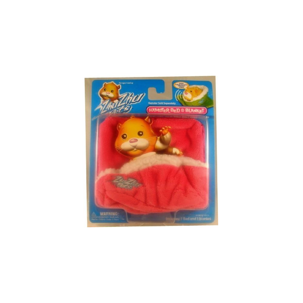 Zhu zhu pets - Zhu Zhu Pets Hamster Blanket and Bed - Pink - Jouet électronique enfant