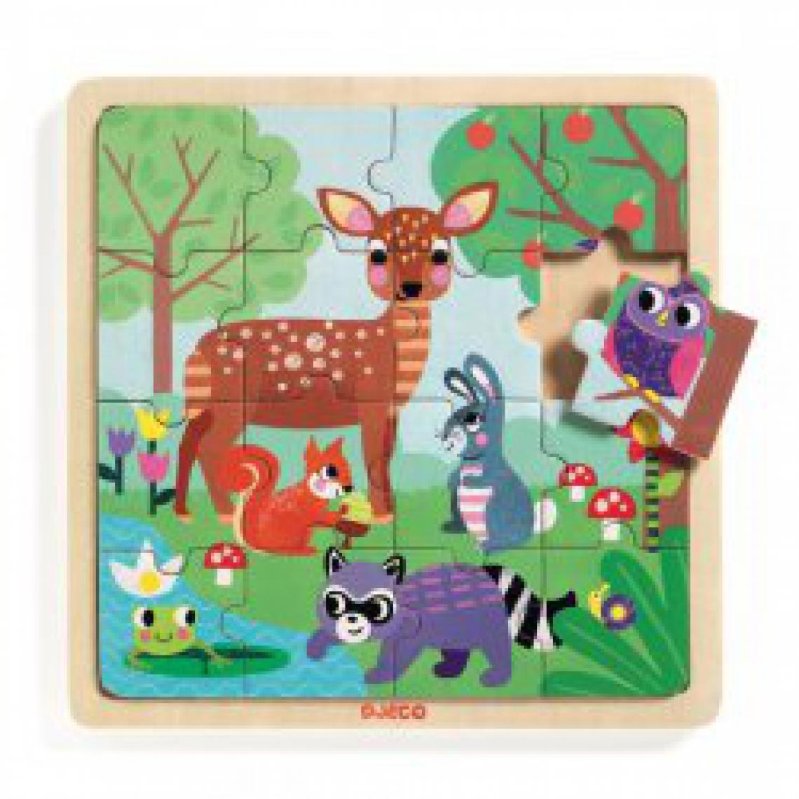 Djeco - Puzzle forest - Animaux
