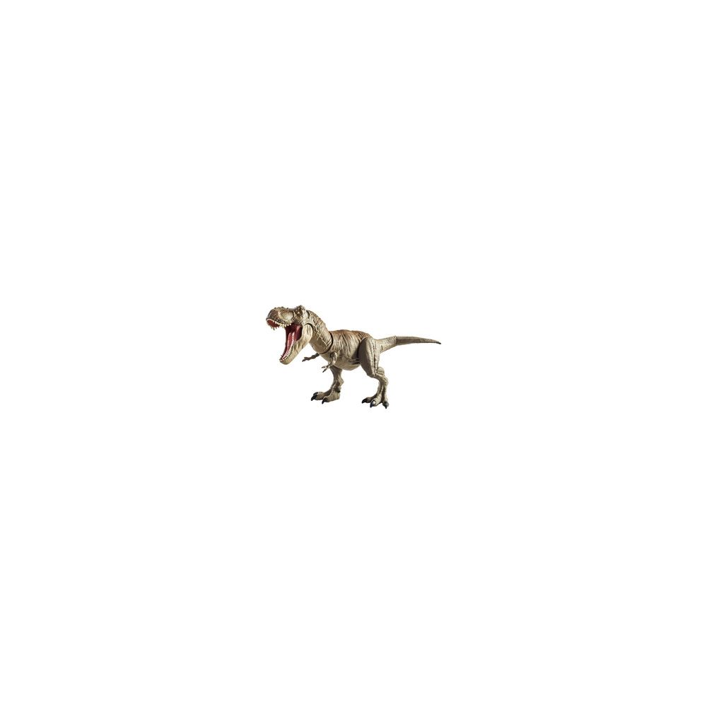 Mattel - JURASSIC WORLD T-Rex Morsure et Combat - Figurine dinosaure 53 cm avec tete et queue articulées - Films et séries