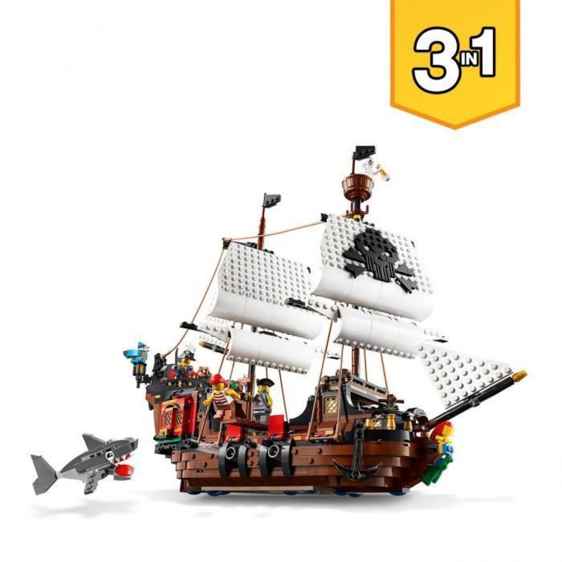 Lego - LEGO Creator 31109 Le bateau pirate - Briques et blocs