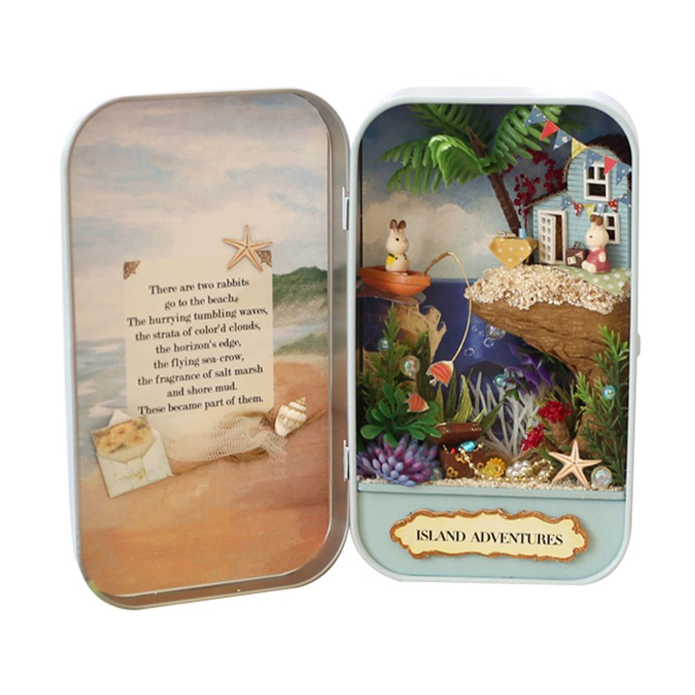 marque generique - Bricolage Mini Box Théâtre Doll House Dollhouse Miniature Island Adventures - Poupées