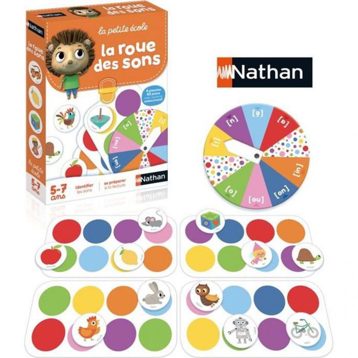 Nathan - NATHAN La petite école - La roue des sons - Jeux de stratégie
