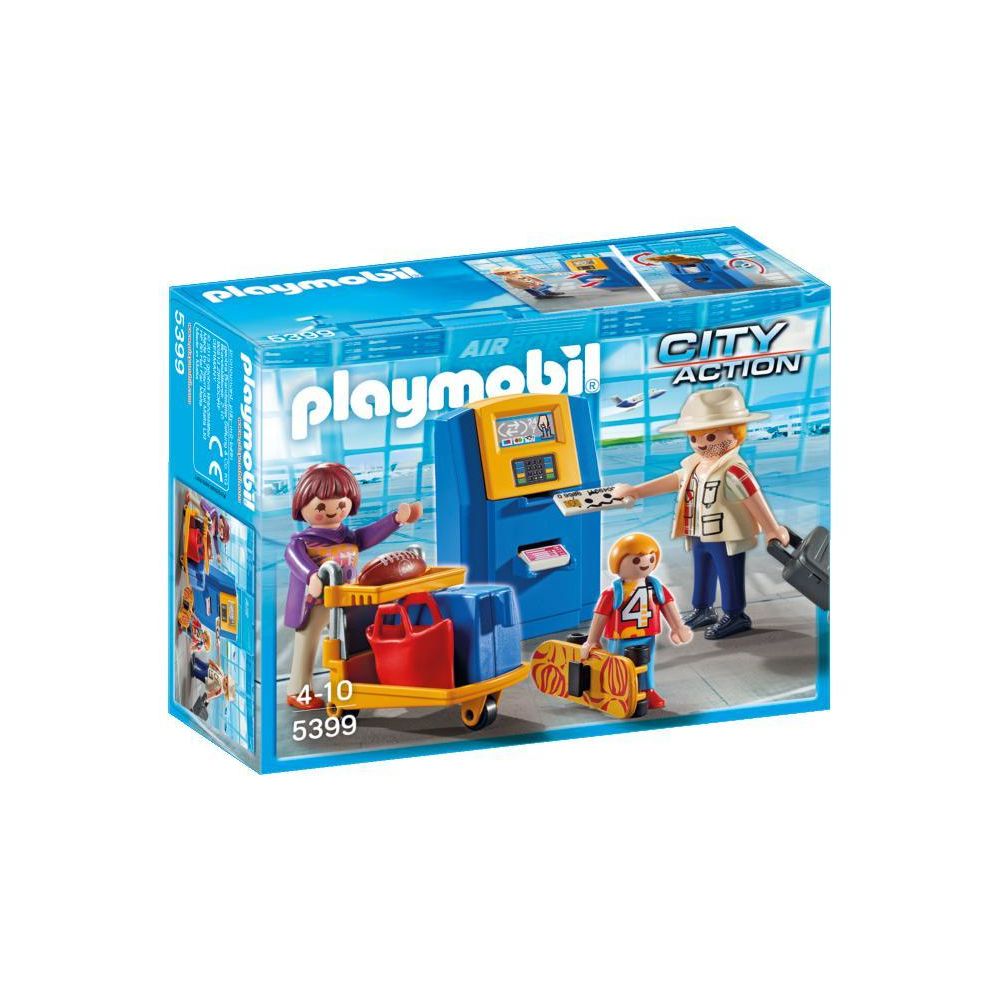 Playmobil - Famille de vacanciers et borne d'enregistrement - 5399 - Playmobil