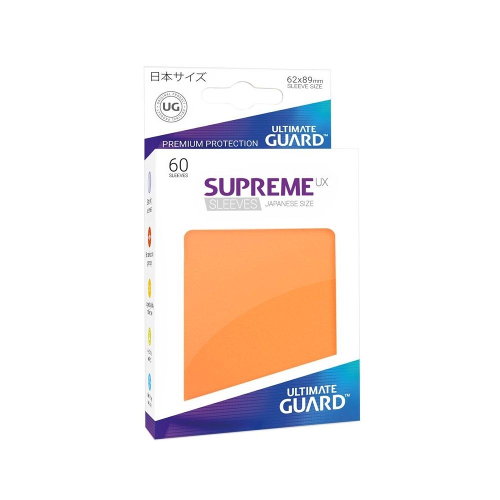 Ultimate Guard - Ultimate Guard - 60 pochettes Supreme UX Sleeves format japonais Orange - Jeux de cartes