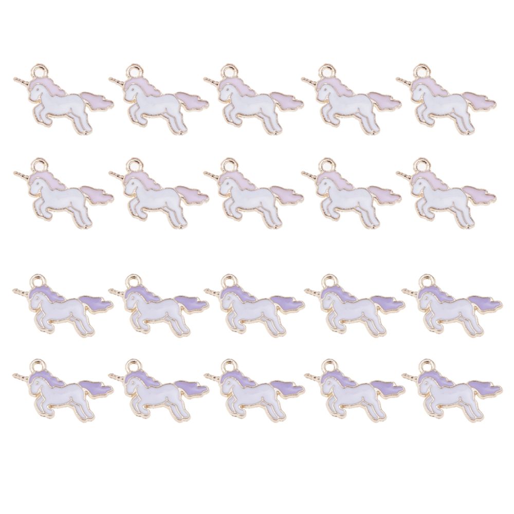 marque generique - Pendentif Unicorn Charm - Perles