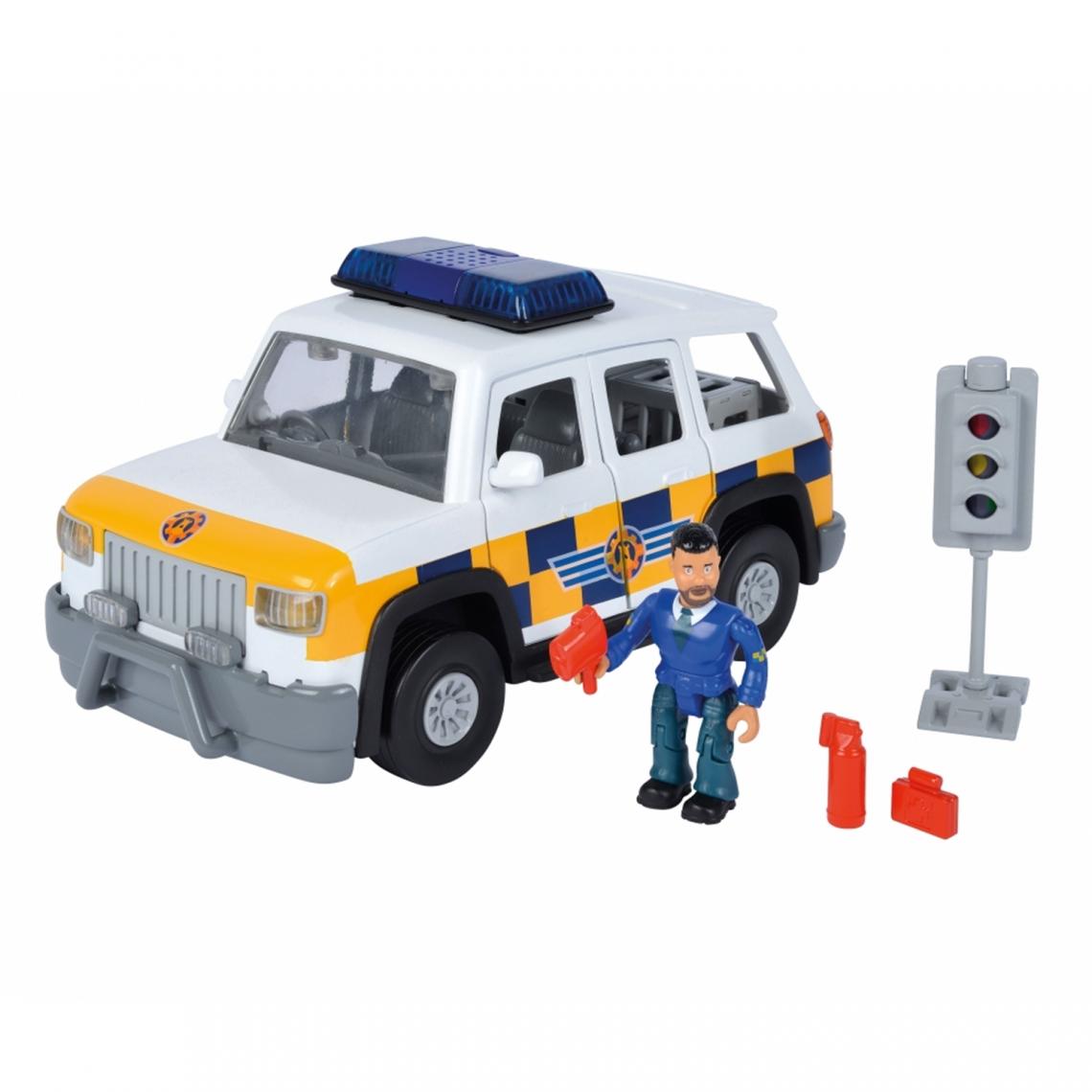 Simba Toys - Simba Toys 109251096 - Sam le pompier Voiture de Police 4x4 avec figurine - Voitures