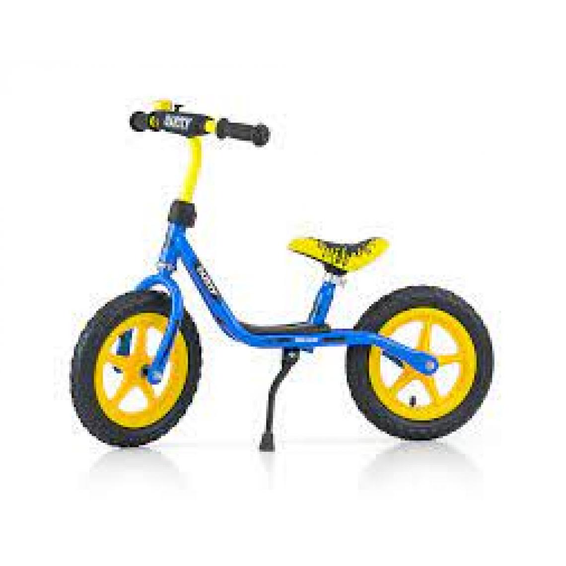 Milly Mally - Vélo d'équilibre Dusty 12"" Bleu-Jaune - Tricycle