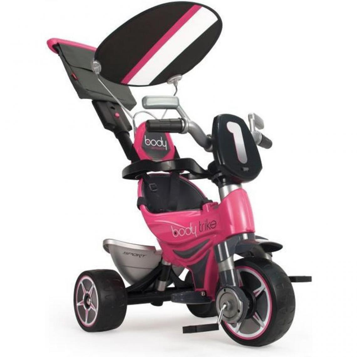 Injusa - INJUSA Tricycle Rose avec Pare Soleil Fille - Tricycle