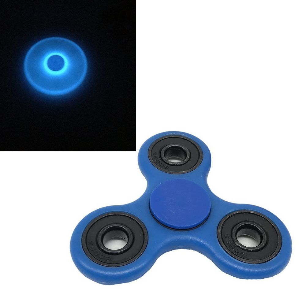 Alpexe - Fidget Turbospin Hand Spinner bleu Phosphorescent anti-stress - Jeux éducatifs