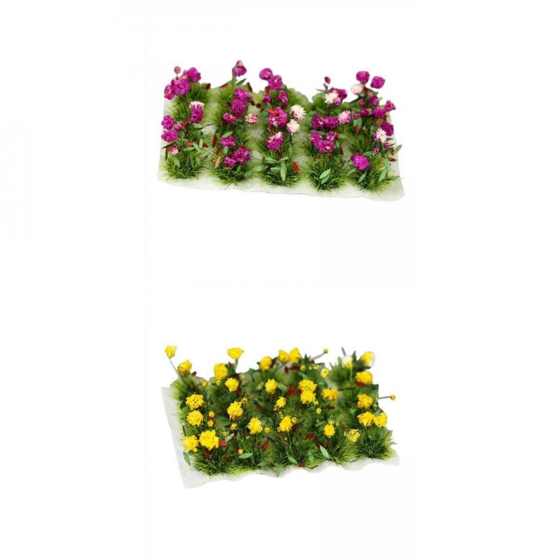 marque generique - Miniature fleur jardin modèle de bâtiment kits - Accessoires et pièces