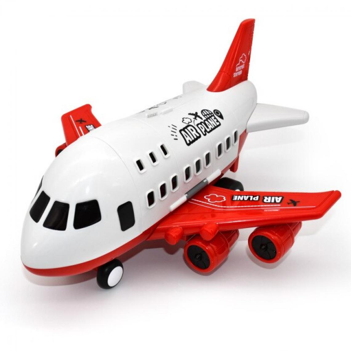 Universal - Un gros avion, un modèle de jouet, un avion de ligne, une navette, une voiture en alliage, un camion.(Rouge) - Voitures