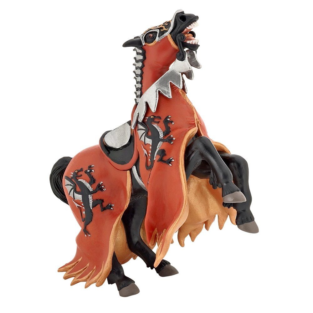 Papo - Figurine Cheval du Démon des Ténèbres : Dragon noir - Heroïc Fantasy