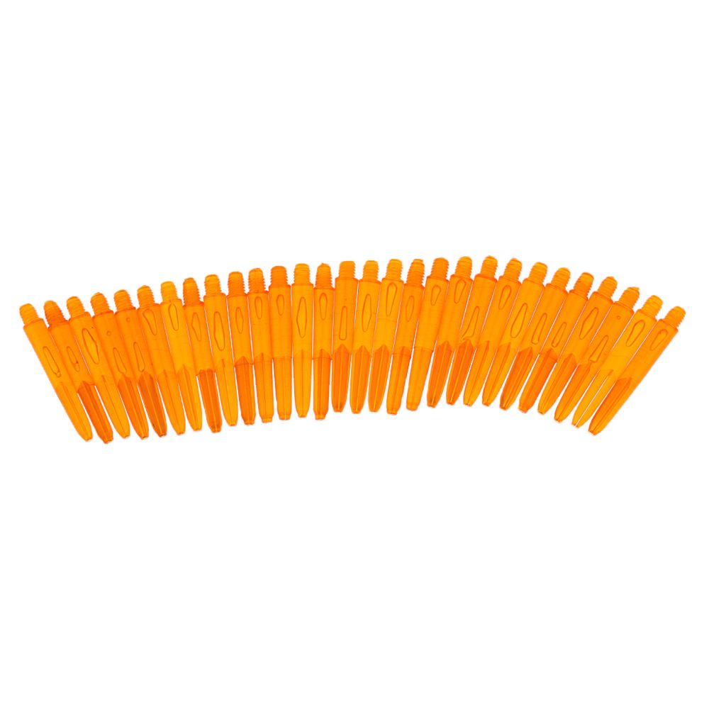 marque generique - 30Pcs 35mm 2BA Fil Plastique Fléchette Tiges Arbres Pointe Souple Fléchettes Orange - Accessoires fléchettes