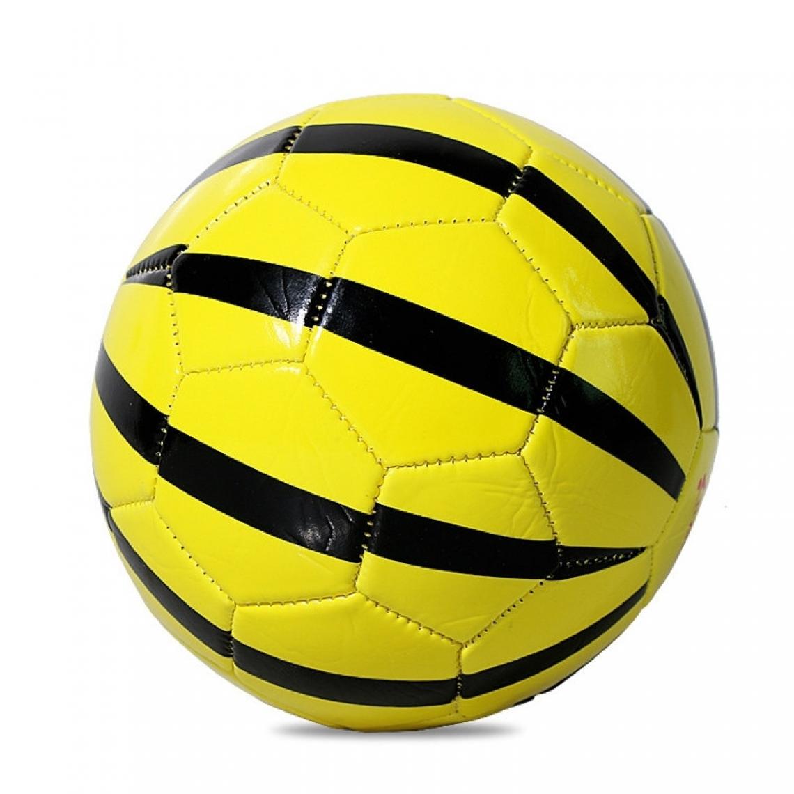 Wewoo - Ballon de football jaune en forme de pastèque résistant à l'usure cuir PU REGAIL No. 2 Intelligence avec gonfleur - Jeux de balles