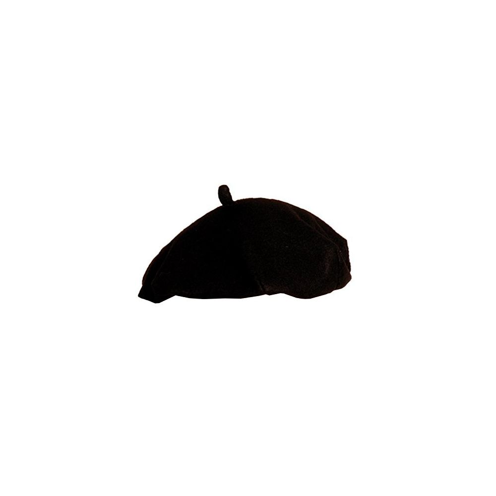 Boland - Boland Black Felt French Beret With Elasticated Band Fancy Dress Accessory - Jeux de rôles