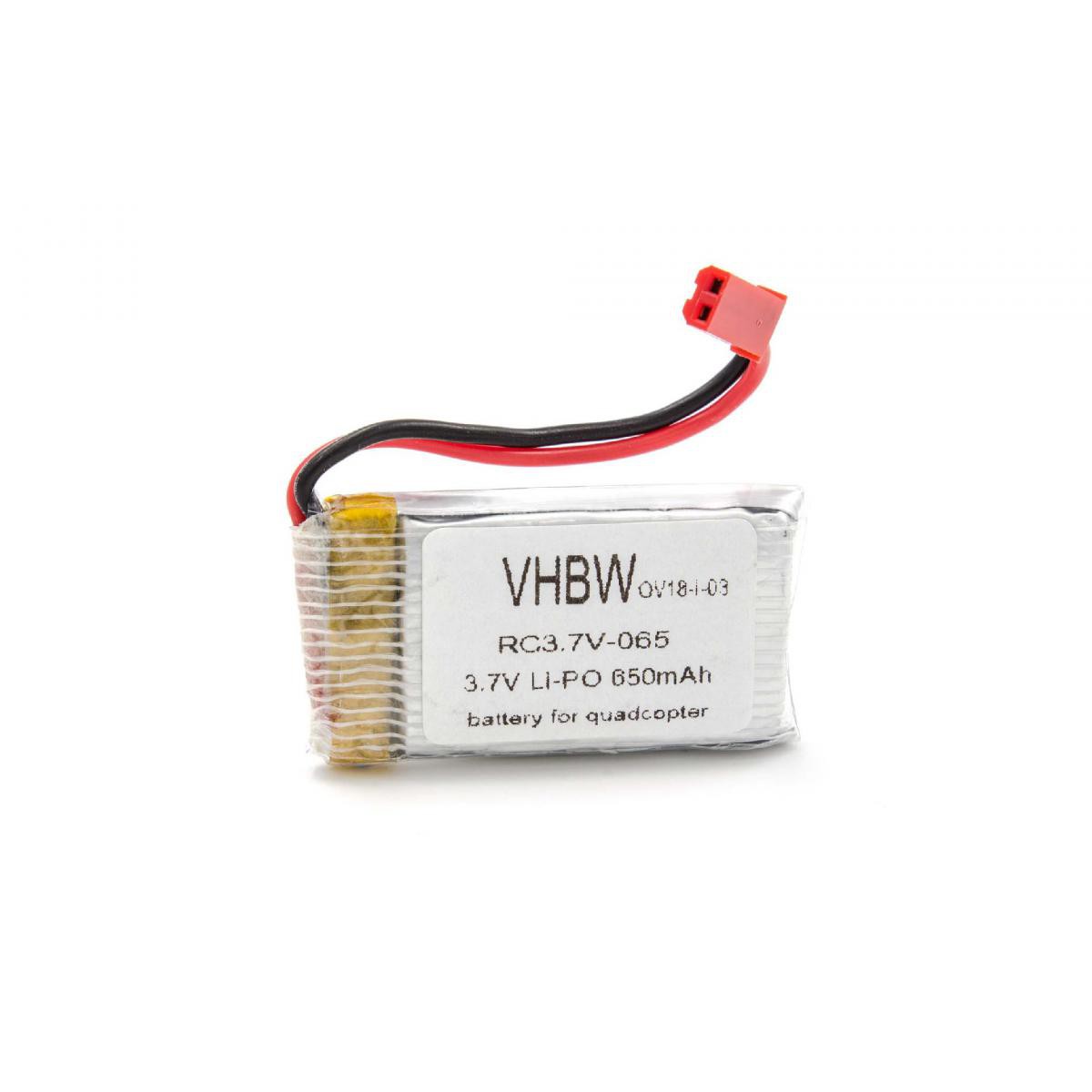 Vhbw - vhbw universal Li-Ion Batterie 650mAh (3.7V) pour modèle réduit par exemple hélicoptère drone, quadriroto. - Accessoires et pièces