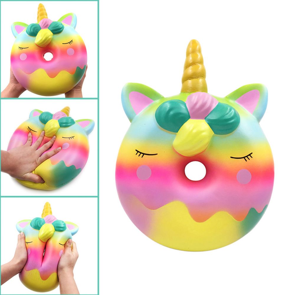 Generic - Jumbo arc-en-Donut anti-stress parfumé super lent Rising Enfants squeeze Toy - Poupées