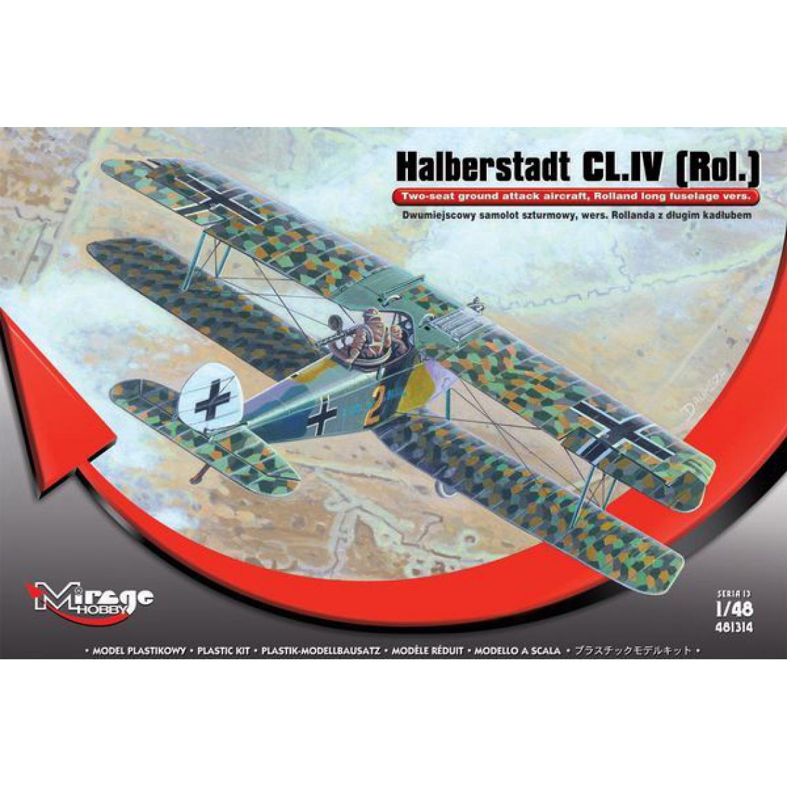 Mirage Hobby - Halberstadt CL.IV(Rol)Twi-seat ground su - 1:48e - Mirage Hobby - Accessoires et pièces